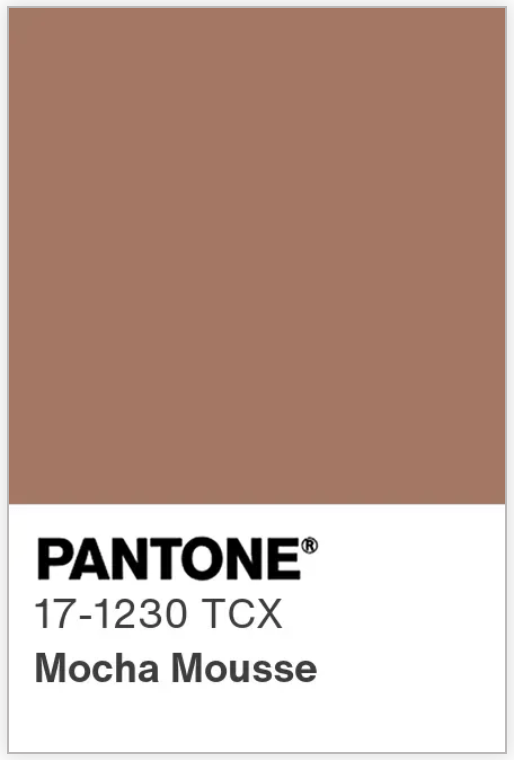 Pantone Mocha Mousse